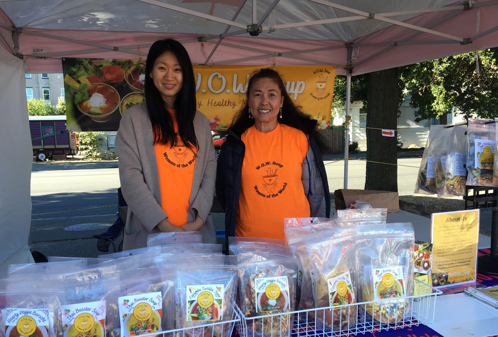 Women of the World (W.O.W.) Soup vendors at local market