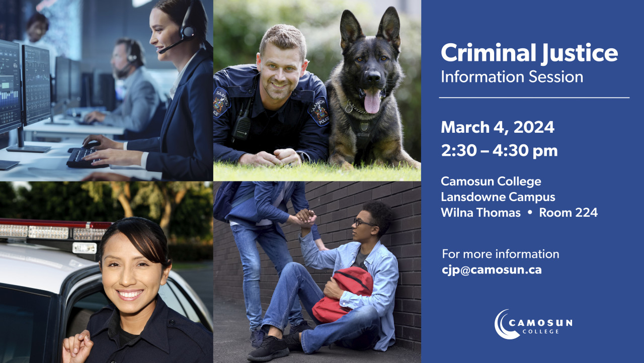 Criminal Justice Info Session website poster