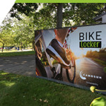 bike locker at interurban campus located near campus centre and chargers cafe.