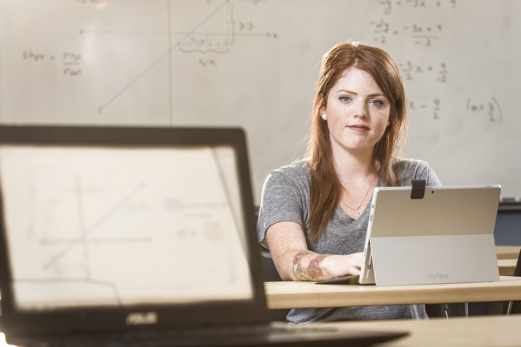 Upgrading female math student