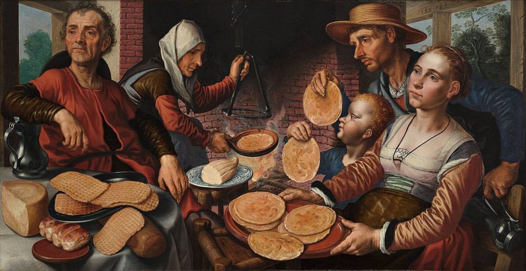 The Pancake Bakery, oil paiting by Pieter Aertsen