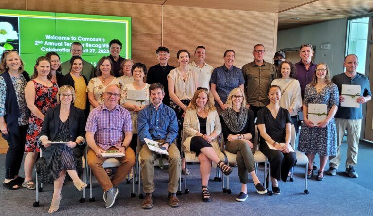 Group photograph of some of the recipients of the 2023 teaching awards