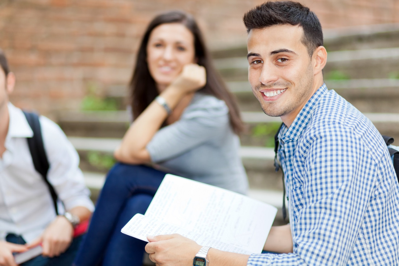 Students studying 