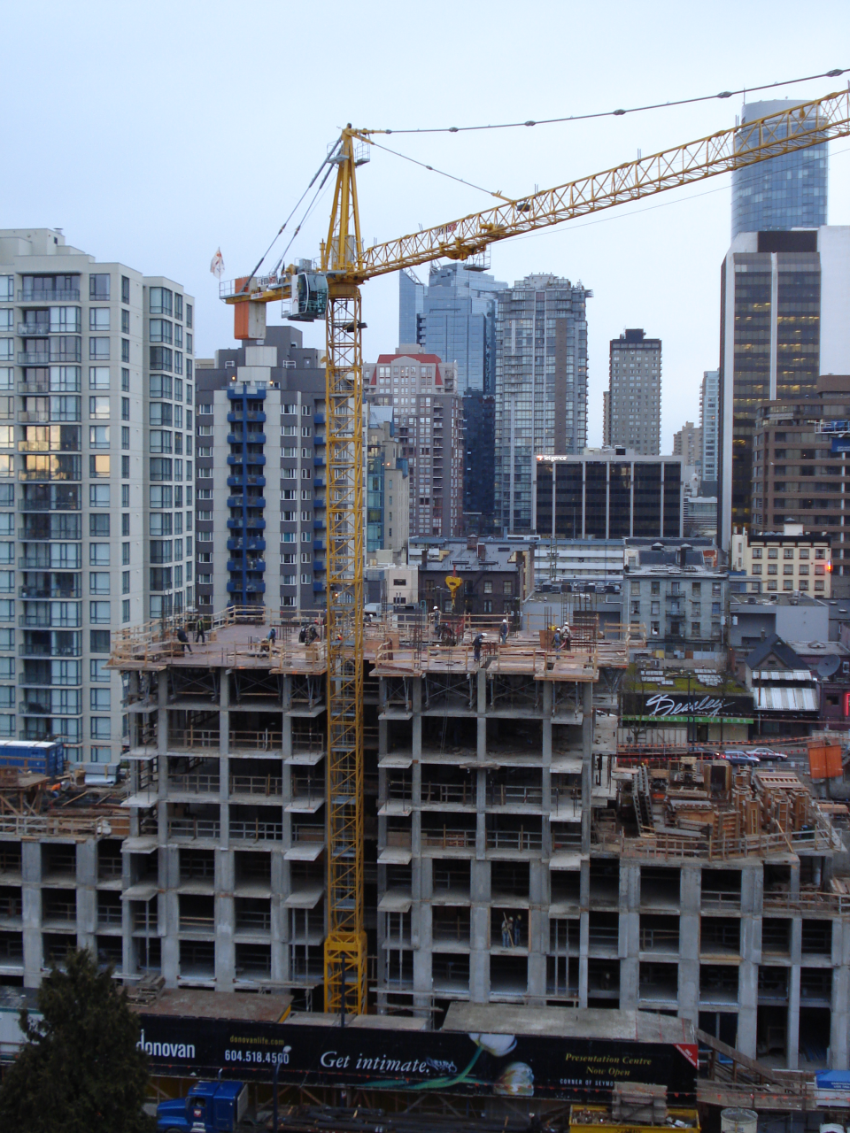 building crane and city scape