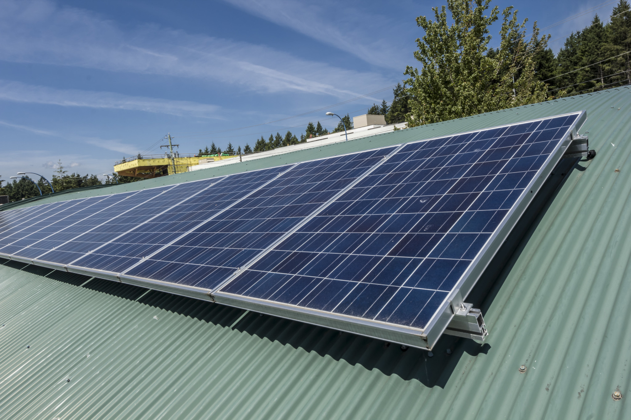 solar panels at Inturban campus