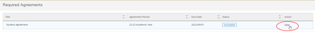 Required Agreement - View link
