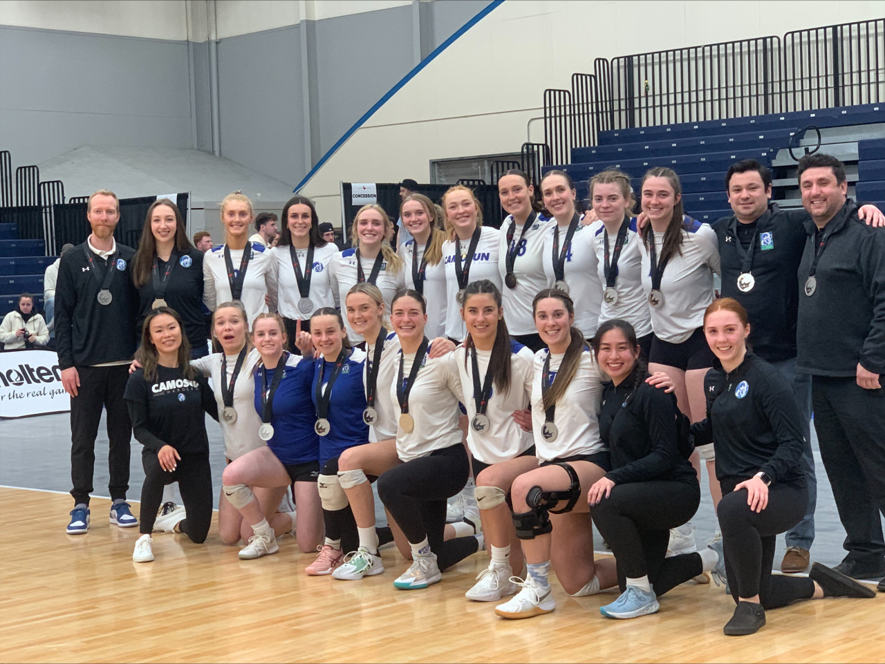 The Chargers women's volleyball team take home silver