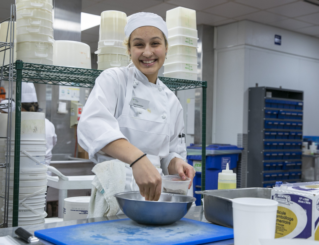 Savannah Mckinnon - Cooking in Cafeteria