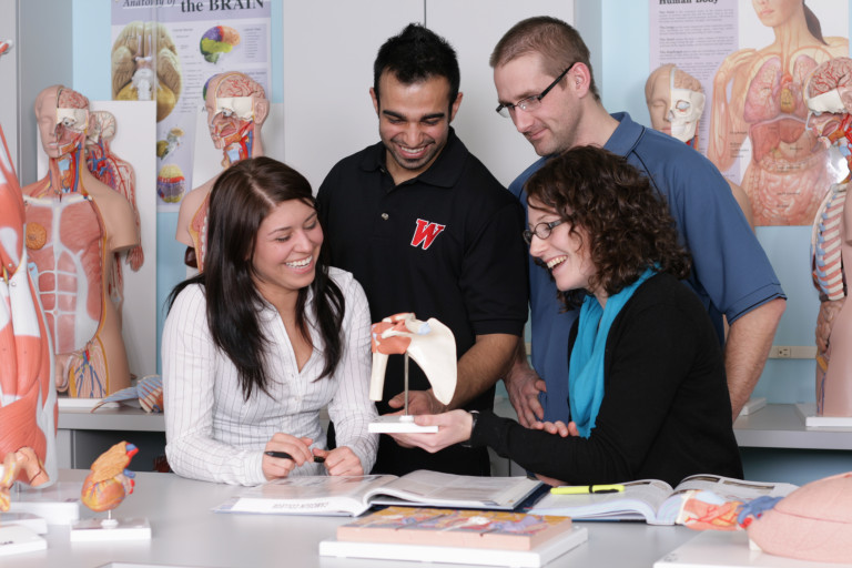 Photo of students working together in a CSEE lab