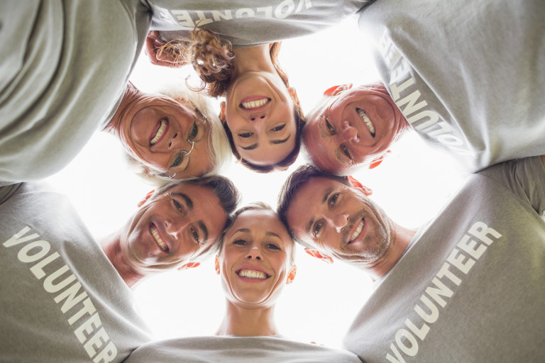 group of volunteers