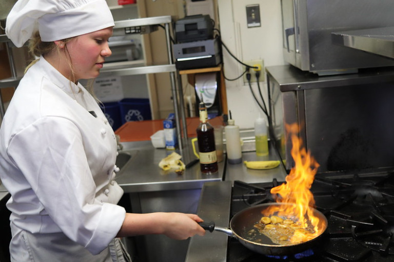 Female Professional Cook student