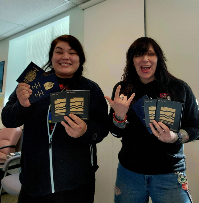 Weyla and Eunice are now full-fledged deck hands and have well-paying jobs waiting for them in their home community of Beecher Bay with Kotug/Horizon Maritime. We’re so proud of them!