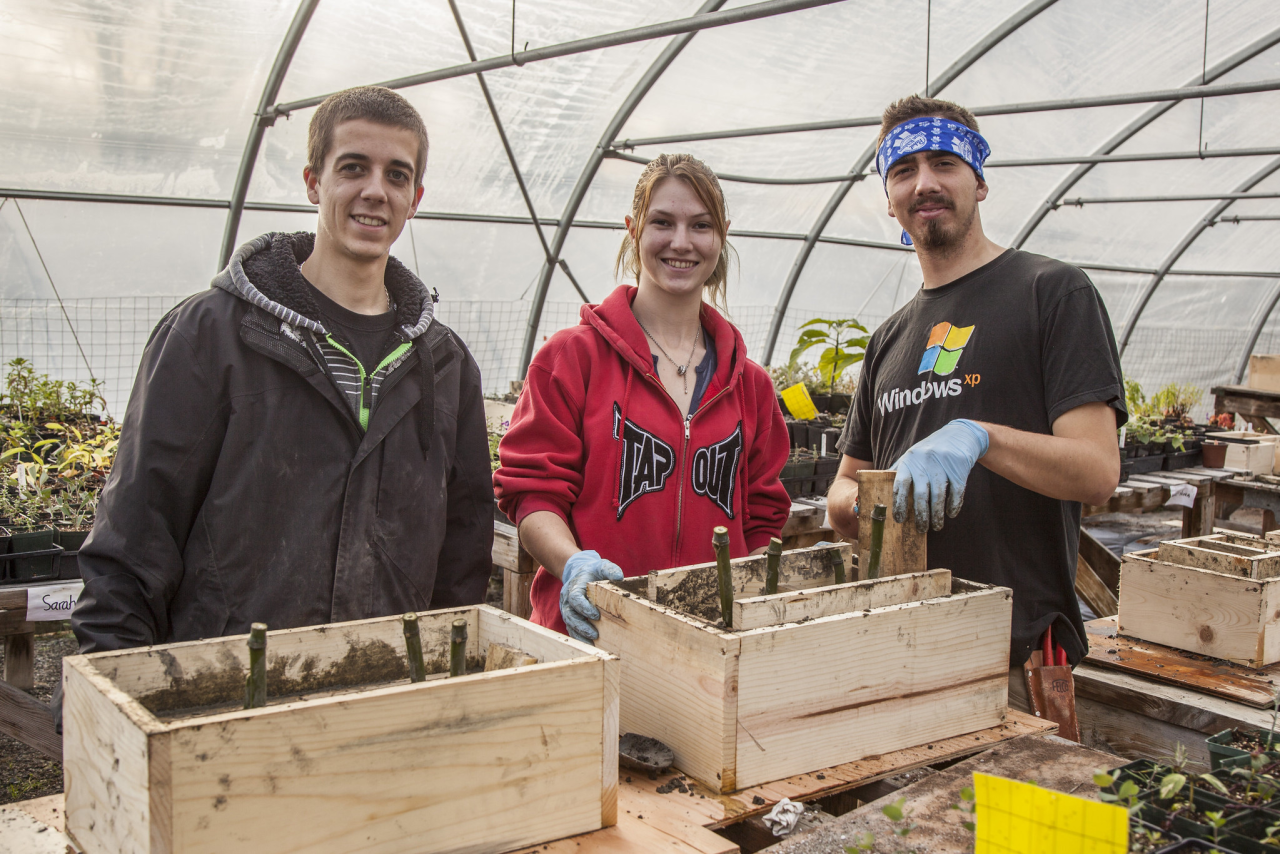 Horticulture students