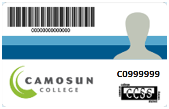 An example of a Camosun College ID card.