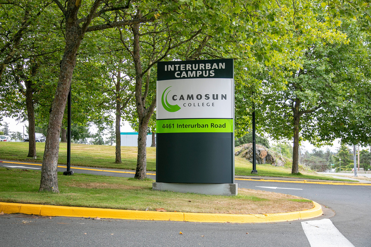 main entrance and bus loop for interurban campus