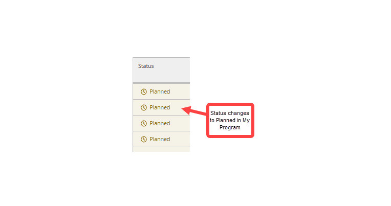 Check the status of your required courses